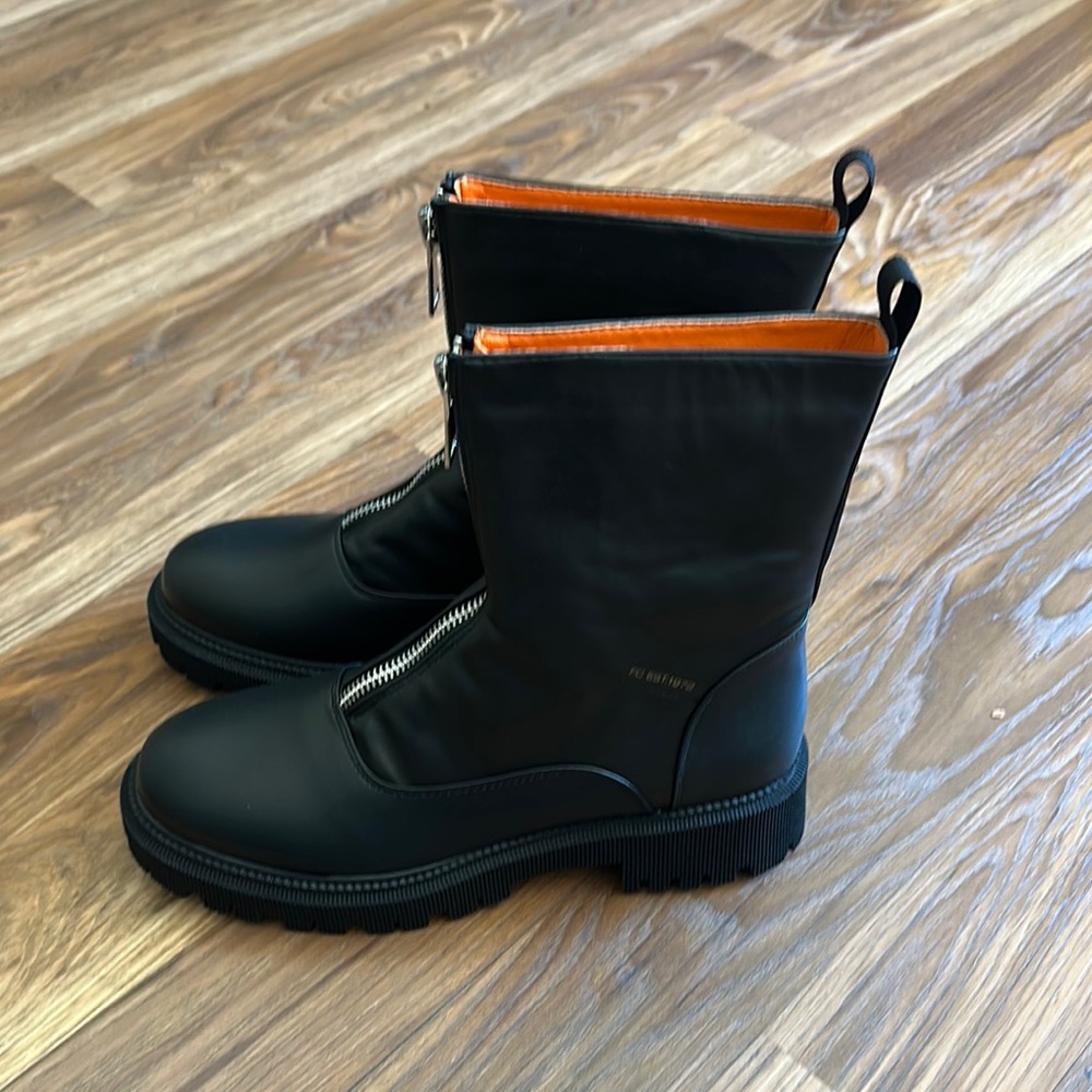 French Connection Black Zipper Boots - Picture 2 of 5